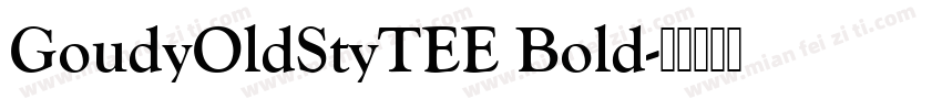 GoudyOldStyTEE Bold字体转换